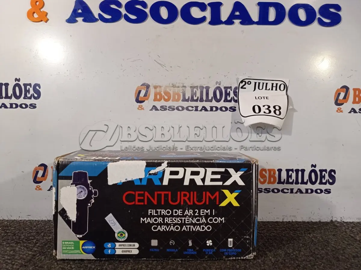 LOTE 038 - 01 FILTRO DE AR 2 EM 1 COM CARVÃO ATIVADO MARCA ARPREX. (NO ESTADO) ATENÇÃO! FAZER A VISITAÇÃO ANTES DE ARREMATAR, NÃO SABEMOS SE FUNCIONA. LEILÃO NÃO TEM GARANTIA E NEM DEVOLUÇÃO, SUJEITO A POSSÍVEIS AVARIAS VISÍVEIS/OCULTAS E/OU AUSÊNCIA DE COMPONENTES.