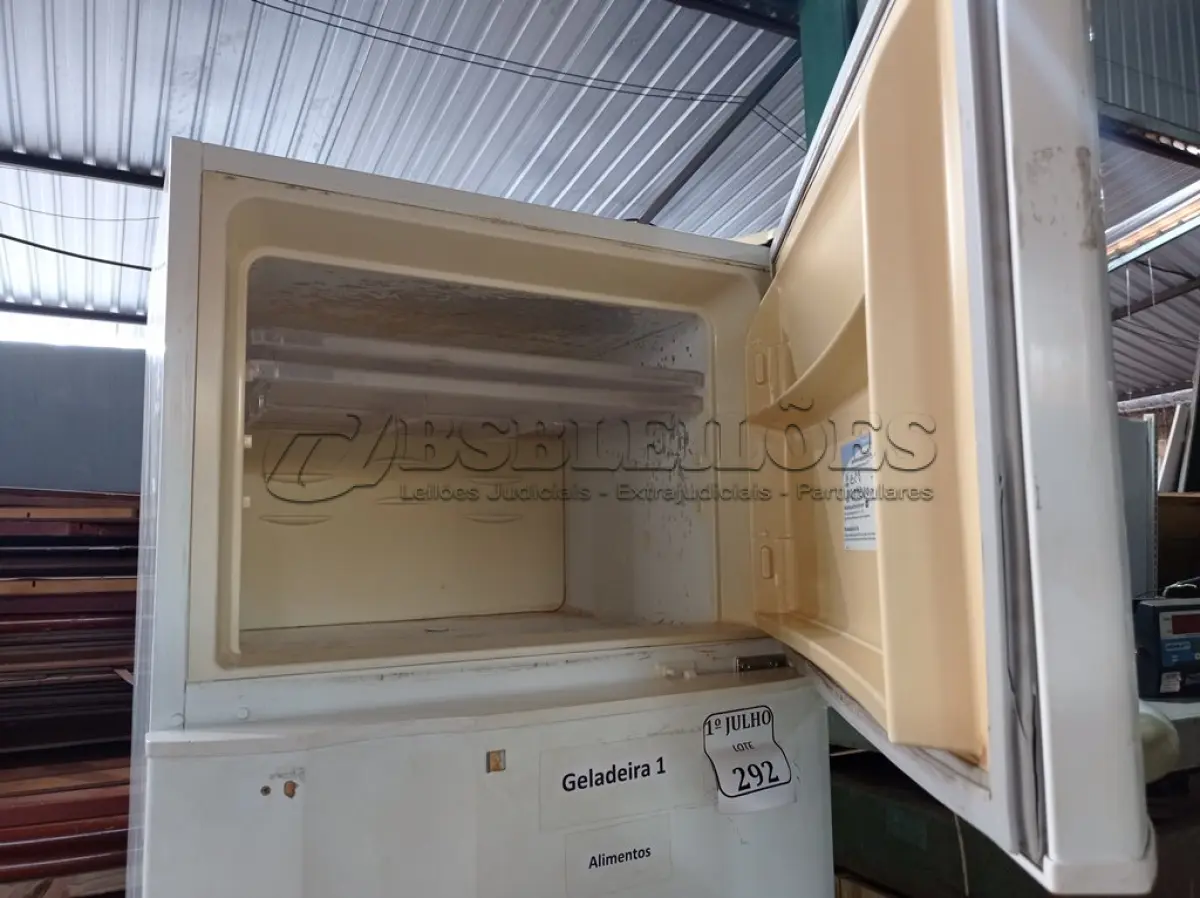 LOTE 292 - 01 GELADEIRA AIR FLOW SYSTEM DC45 MARCA ELECTROLUX 220V. (NO ESTADO) ATENÇÃO! FAZER A VISITAÇÃO ANTES DE ARREMATAR, NÃO SABEMOS SE FUNCIONA. LEILÃO NÃO TEM GARANTIA E NEM DEVOLUÇÃO, SUJEITO A POSSÍVEIS AVARIAS VISÍVEIS/OCULTAS E/OU AUSÊNCIA DE COMPONENTES.
