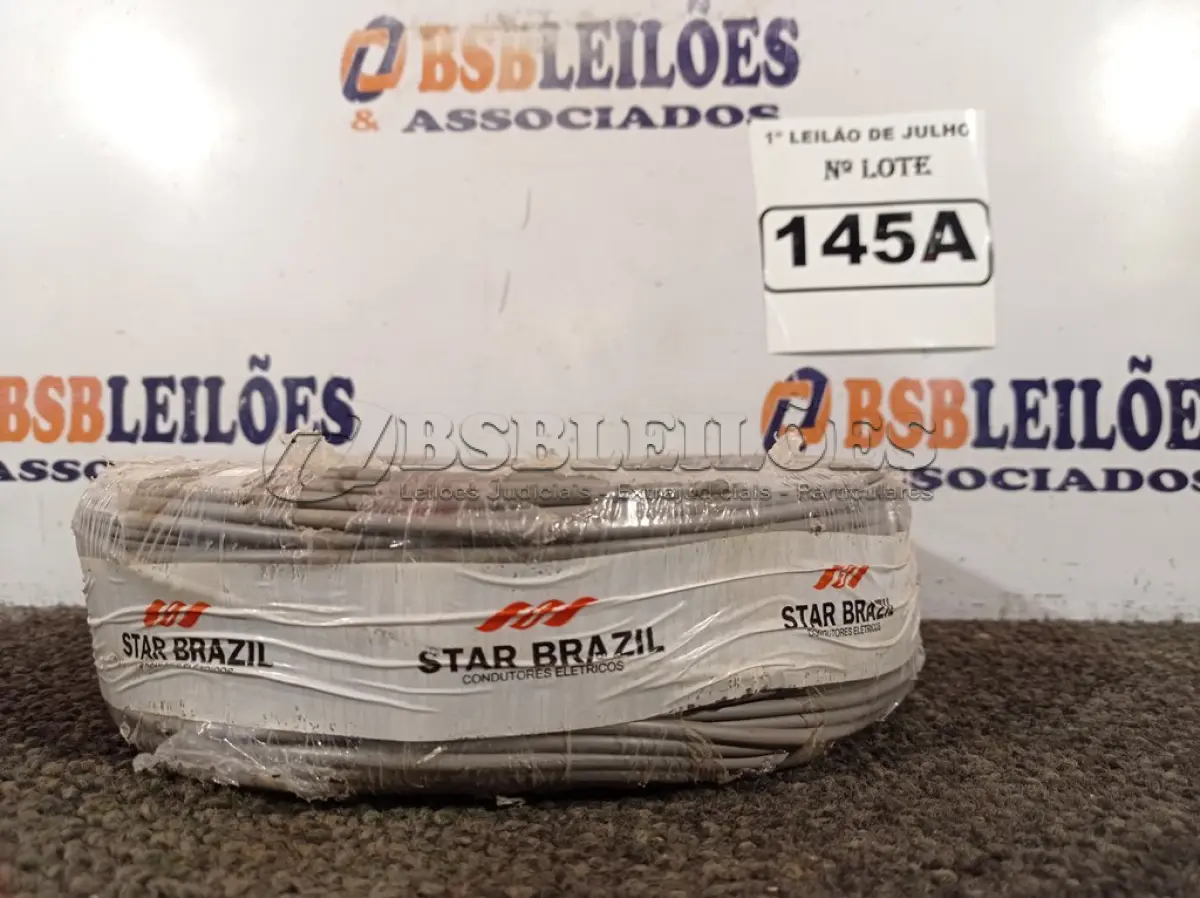 LOTE 145 - 01 ROLO DE CABO FLEXÍVEL 1×2,5MM NA COR CINZA. (NO ESTADO) ATENÇÃO! FAZER A VISITAÇÃO ANTES DE ARREMATAR, NÃO SABEMOS SE FUNCIONA. LEILÃO NÃO TEM GARANTIA E NEM DEVOLUÇÃO, SUJEITO A POSSÍVEIS AVARIAS VISÍVEIS/OCULTAS E/OU AUSÊNCIA DE COMPONENTES.