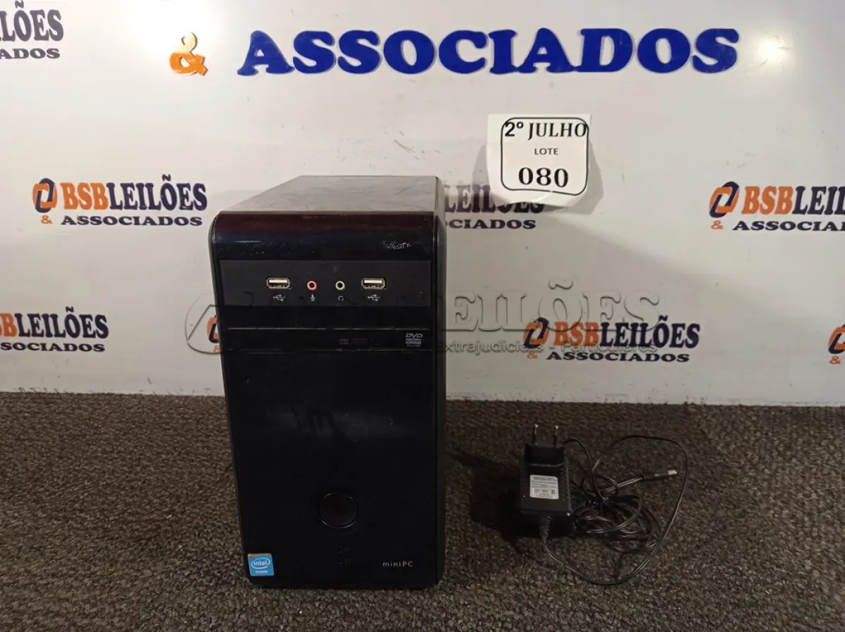 LOTE 080 - 01 MINI PC DDR3 COM HDMI. (NO ESTADO) ATENÇÃO! FAZER A VISITAÇÃO ANTES DE ARREMATAR, NÃO SABEMOS SE FUNCIONA. LEILÃO NÃO TEM GARANTIA E NEM DEVOLUÇÃO, SUJEITO A POSSÍVEIS AVARIAS VISÍVEIS/OCULTAS E/OU AUSÊNCIA DE COMPONENTES.