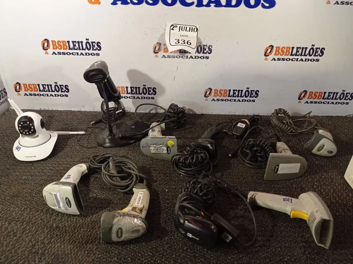 LOTE 336 - VÁRIOS LEITORES DE CÓDIGO DE BARRA E 01 CÂMERA WIFI (NO ESTADO) ATENÇÃO! FAZER A VISITAÇÃO ANTES DE ARREMATAR, NÃO SABEMOS SE FUNCIONA. LEILÃO NÃO TEM GARANTIA E NEM DEVOLUÇÃO, SUJEITO A POSSÍVEIS AVARIAS VISÍVEIS/OCULTAS E/OU AUSÊNCIA DE COMPONENTES.