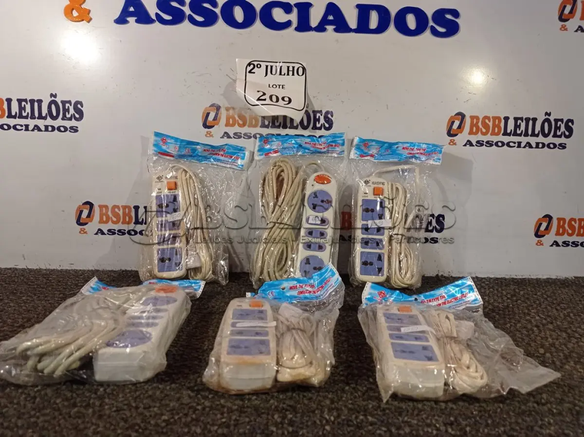LOTE 209 - 06 EXTENSÕES HUAISHENG. (NO ESTADO) ATENÇÃO! FAZER A VISITAÇÃO ANTES DE ARREMATAR, NÃO SABEMOS SE FUNCIONA. LEILÃO NÃO TEM GARANTIA E NEM DEVOLUÇÃO, SUJEITO A POSSÍVEIS AVARIAS VISÍVEIS/OCULTAS E/OU AUSÊNCIA DE COMPONENTES.