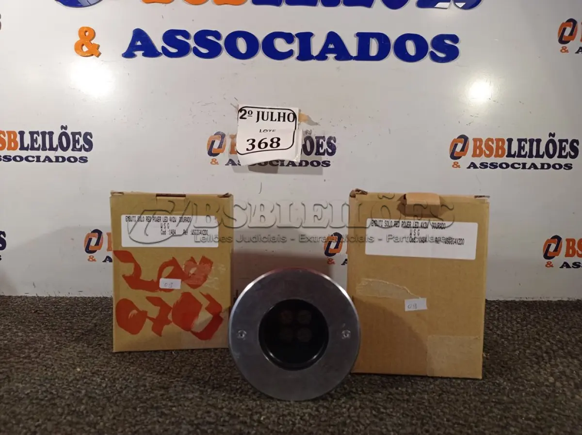 LOTE 368 - 01 PARES DE LED SOLO 4X2WPARA EMBUTIR (NO ESTADO) ATENÇÃO! FAZER A VISITAÇÃO ANTES DE ARREMATAR, NÃO SABEMOS SE FUNCIONA. LEILÃO NÃO TEM GARANTIA E NEM DEVOLUÇÃO, SUJEITO A POSSÍVEIS AVARIAS VISÍVEIS/OCULTAS E/OU AUSÊNCIA DE COMPONENTES.