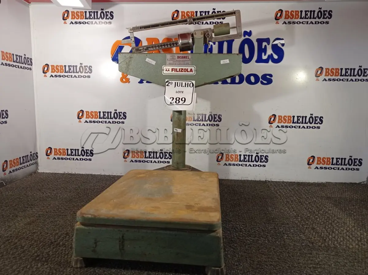 LOTE 289 - 01 BALANÇA FILIZOLA IMCONPLETA 150KG (NO ESTADO) ATENÇÃO! FAZER A VISITAÇÃO ANTES DE ARREMATAR, NÃO SABEMOS SE FUNCIONA. LEILÃO NÃO TEM GARANTIA E NEM DEVOLUÇÃO, SUJEITO A POSSÍVEIS AVARIAS VISÍVEIS/OCULTAS E/OU AUSÊNCIA DE COMPONENTES.