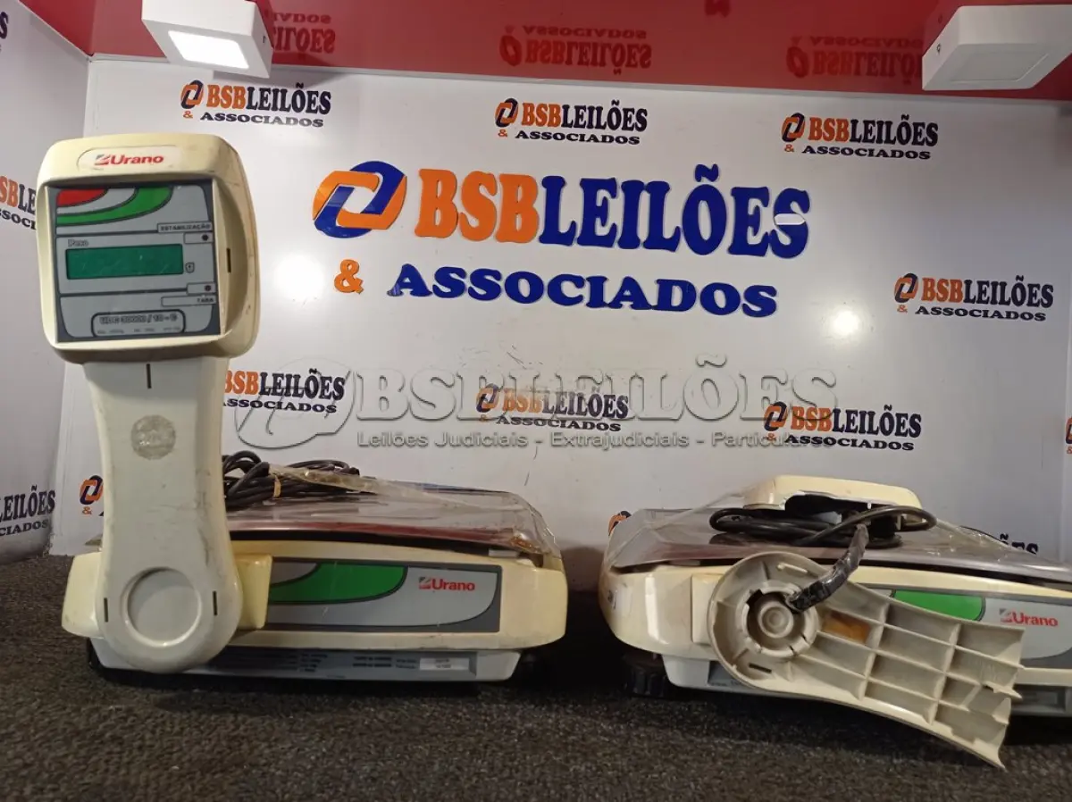 LOTE 307 - 02 BALANÇAS DIGITAIS URANO (NO ESTADO) ATENÇÃO! FAZER A VISITAÇÃO ANTES DE ARREMATAR, NÃO SABEMOS SE FUNCIONA. LEILÃO NÃO TEM GARANTIA E NEM DEVOLUÇÃO, SUJEITO A POSSÍVEIS AVARIAS VISÍVEIS/OCULTAS E/OU AUSÊNCIA DE COMPONENTES.