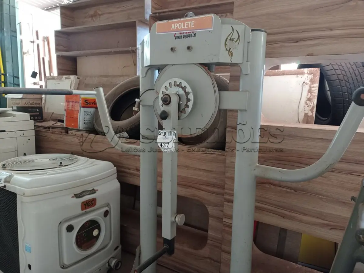 LOTE 437 - 01 APARELHO DE ACADEMIA INCOMPLETO (NO ESTADO) ATENÇÃO! FAZER A VISITAÇÃO ANTES DE ARREMATAR, NÃO SABEMOS SE FUNCIONA. LEILÃO NÃO TEM GARANTIA E NEM DEVOLUÇÃO, SUJEITO A POSSÍVEIS AVARIAS VISÍVEIS/OCULTAS E/OU AUSÊNCIA DE COMPONENTES.