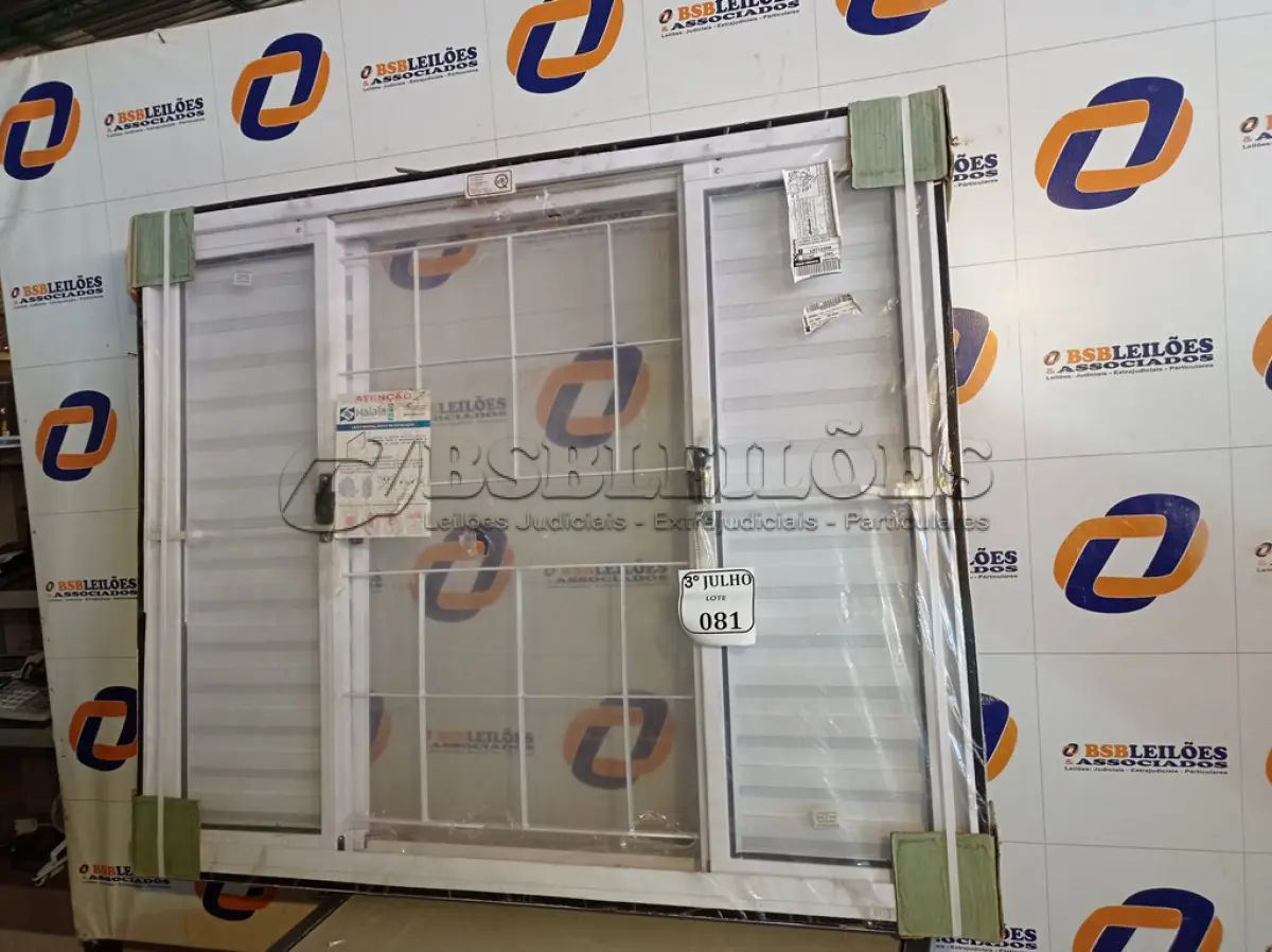 LOTE 081 - 6.060 - JANELA VEN TRAD PRONTA 120X100 QUAD REQ12 - HAIALA NOVO. (NO ESTADO)