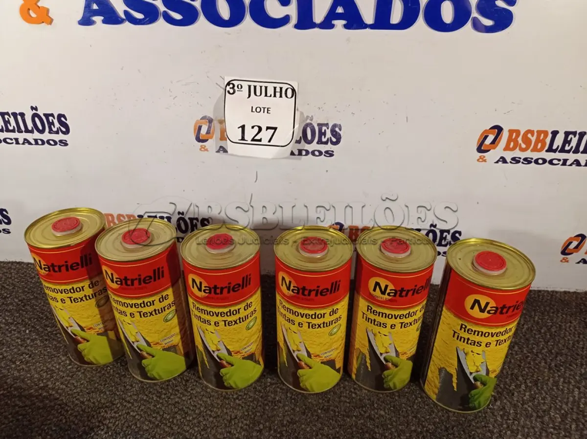 LOTE 127 - 08 REMOVEDORES DE TINTA 900ML - NATRIELLI NOVO. (NO ESTADO)