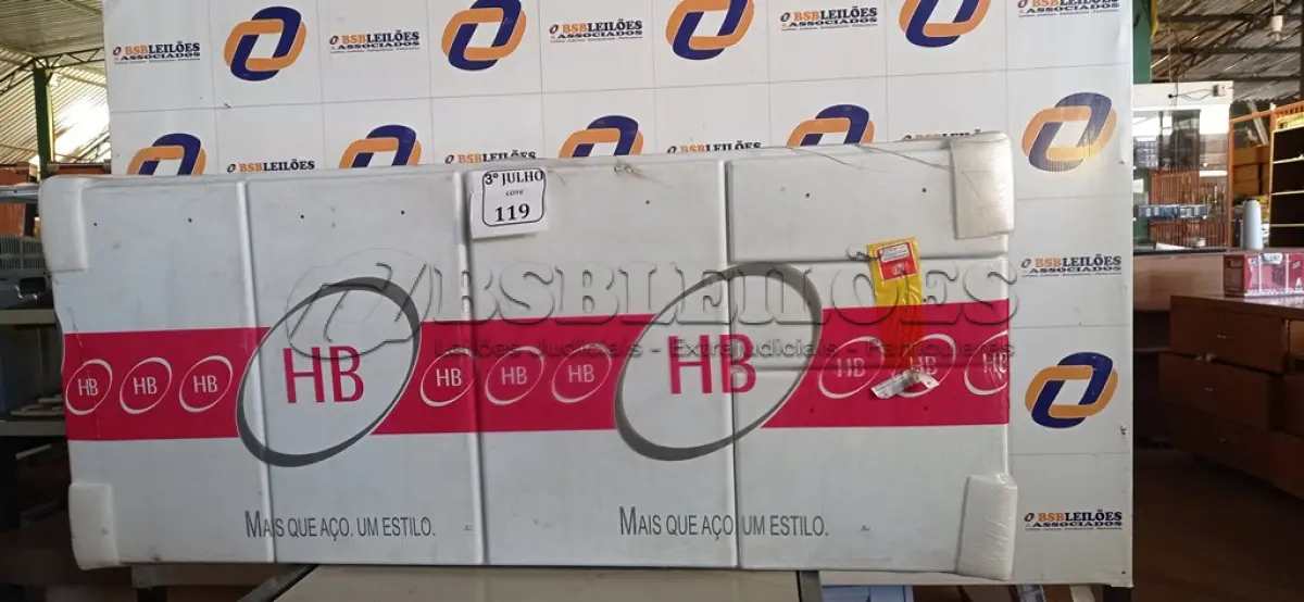 LOTE 119 - GABINETE ACO P/PIA 1.50 ESSENZIALE 3G BRANCO COD 4.739 - HB METALURGICA NOVO. (NO ESTADO)