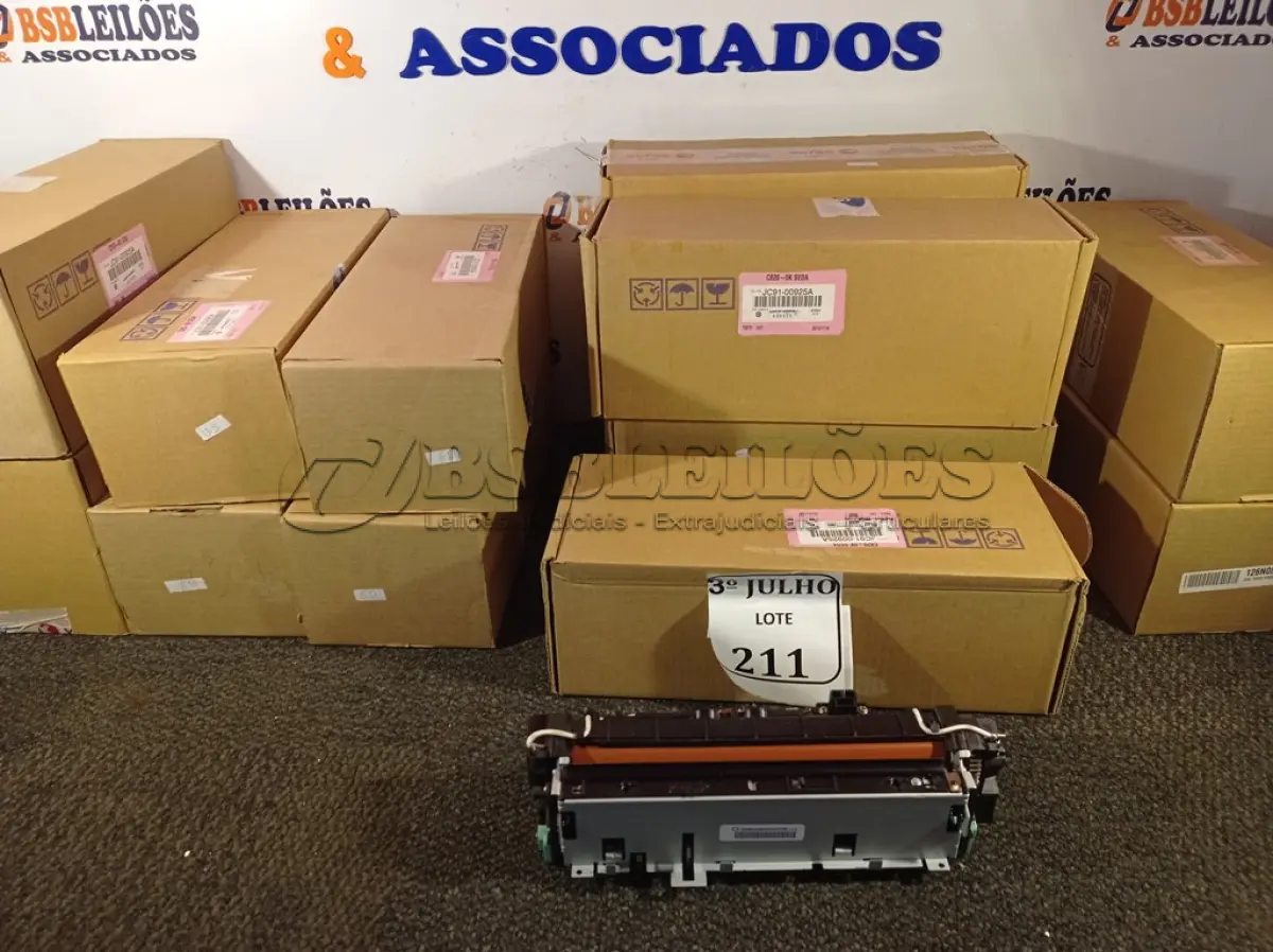 LOTE 211 - 12 CILINDROS SAMSUNG/XEROX. (NO ESTADO) ATENÇÃO! FAZER A VISITAÇÃO ANTES DE ARREMATAR, NÃO SABEMOS SE FUNCIONA. LEILÃO NÃO TEM GARANTIA E NEM DEVOLUÇÃO, SUJEITO A POSSÍVEIS AVARIAS VISÍVEIS/OCULTAS E/OU AUSÊNCIA DE COMPONENTES.