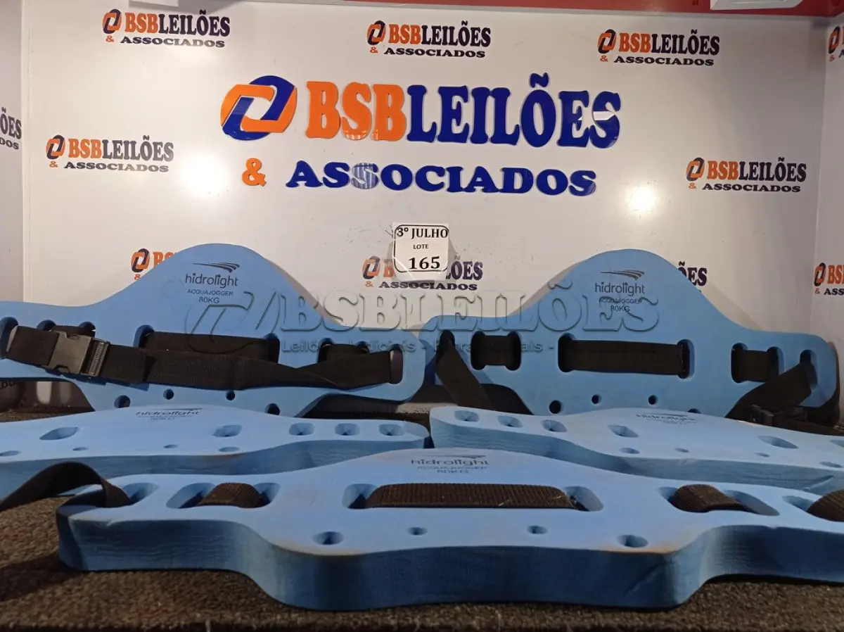 LOTE 165 - 05 CINTOS FLUTUADORES DE HIDROGINÁSTICA. (NO ESTADO) ATENÇÃO! FAZER A VISITAÇÃO ANTES DE ARREMATAR, NÃO SABEMOS SE FUNCIONA. LEILÃO NÃO TEM GARANTIA E NEM DEVOLUÇÃO, SUJEITO A POSSÍVEIS AVARIAS VISÍVEIS/OCULTAS E/OU AUSÊNCIA DE COMPONENTES.