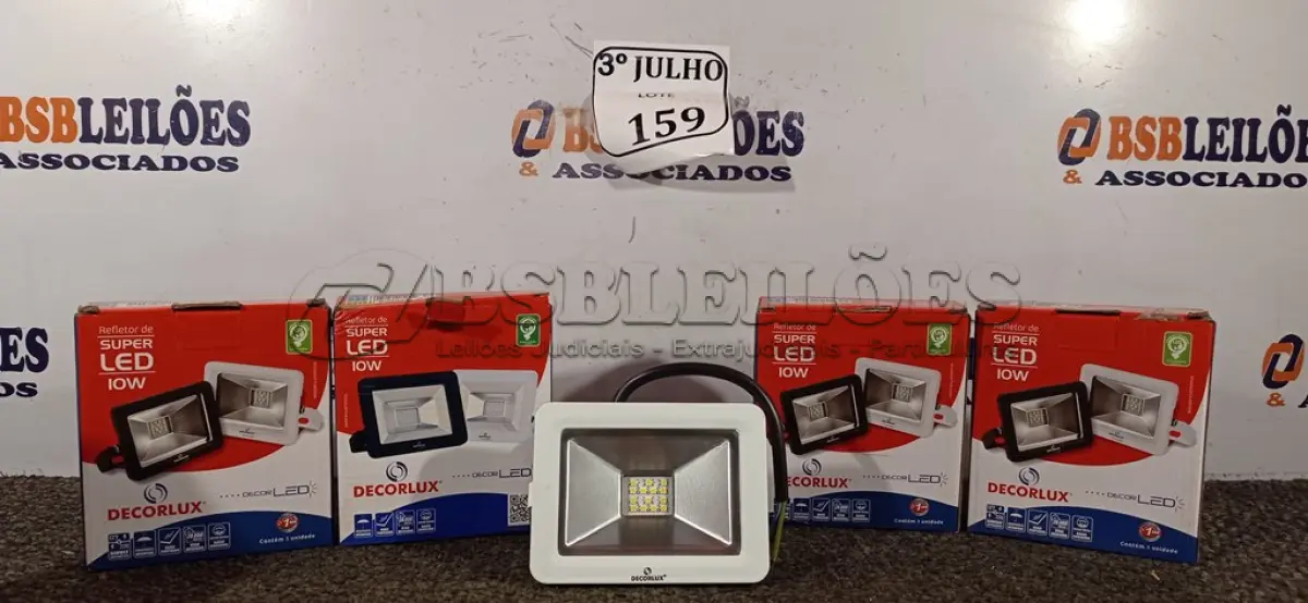 LOTE 159 - 05 REFLETORES DE LED 10 W NOVO. (NO ESTADO)
