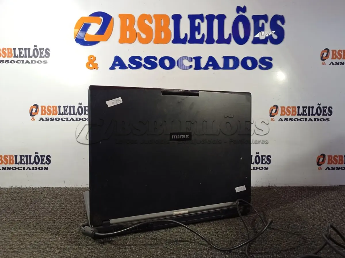 LOTE 257 - 01 NOTEBOK MARCA MIRAX RTELA DE 15” HD 160GB, COM FONTE. (NO ESTADO) ATENÇÃO! FAZER A VISITAÇÃO ANTES DE ARREMATAR, NÃO SABEMOS SE FUNCIONA. LEILÃO NÃO TEM GARANTIA E NEM DEVOLUÇÃO, SUJEITO A POSSÍVEIS AVARIAS VISÍVEIS/OCULTAS E/OU AUSÊNCIA DE COMPONENTES.