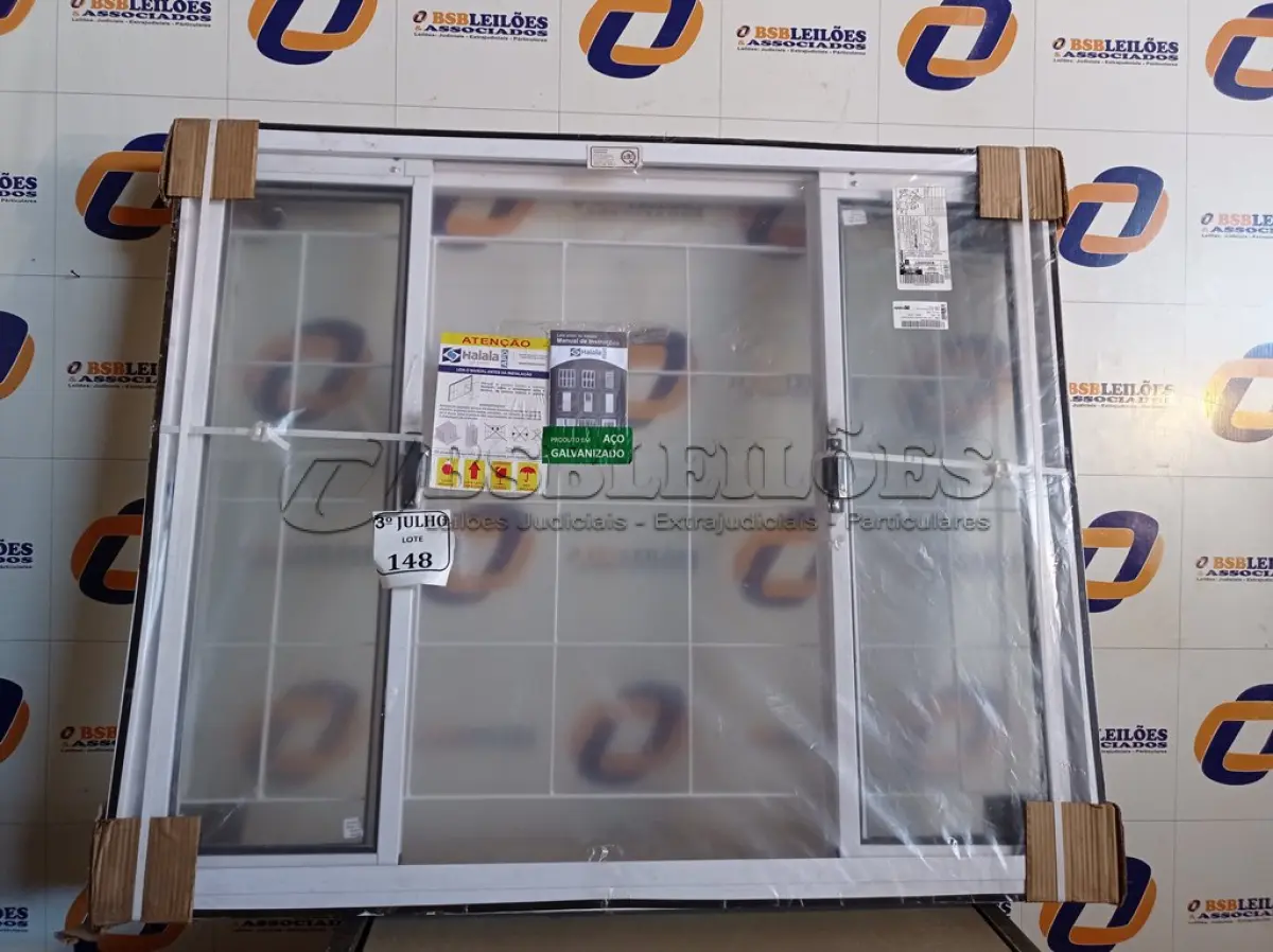 LOTE 148 - 5.886 - JANELA COR TRAD PRONTA 120X100 QUAD REQ12(2F2M) HAIALA NOVO. (NO ESTADO)