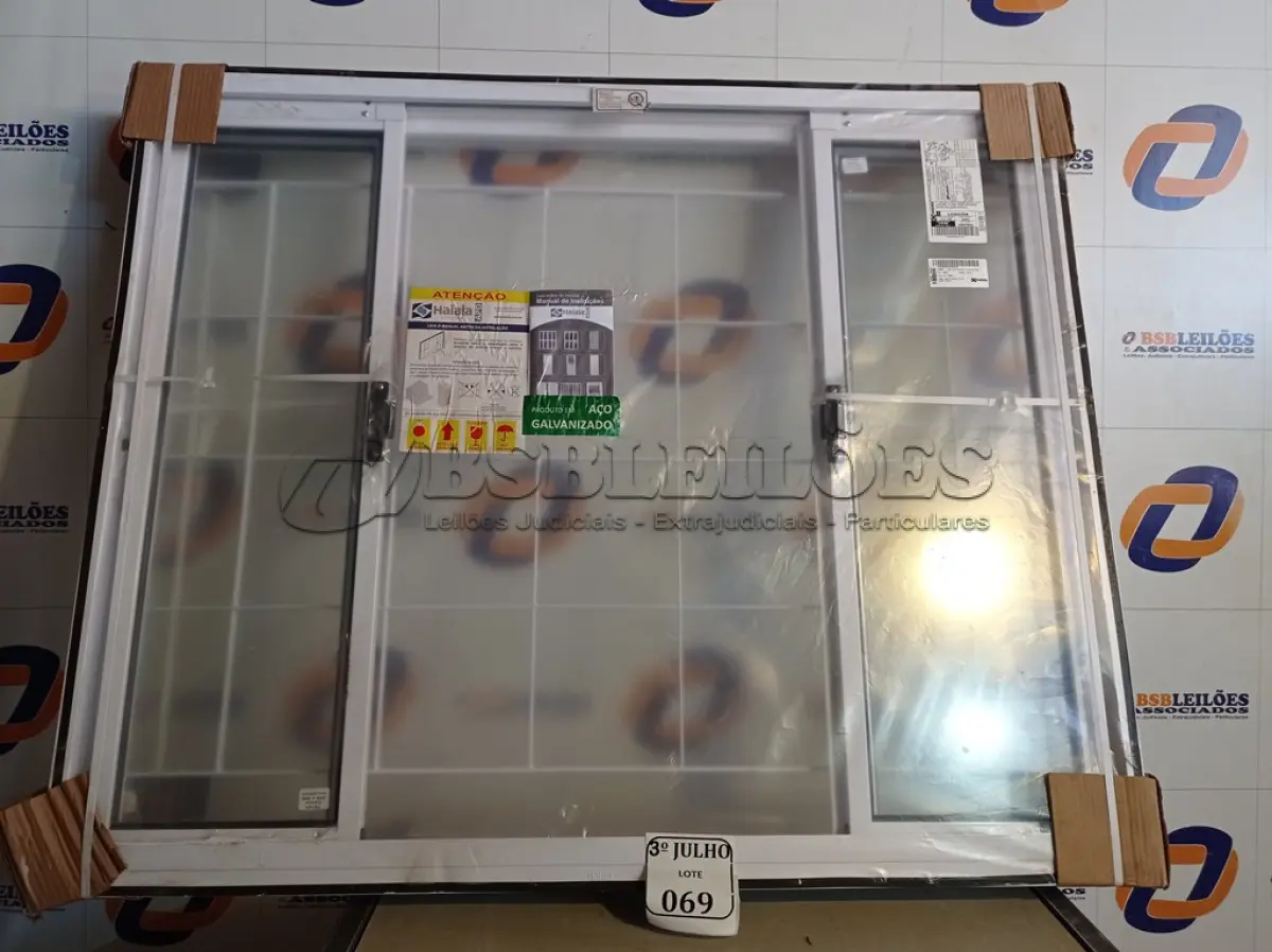 LOTE 069 - 5.886 - JANELA COR TRAD PRONTA 120X100 QUAD REQ12(2F2M) - NOVO. (NO ESTADO)