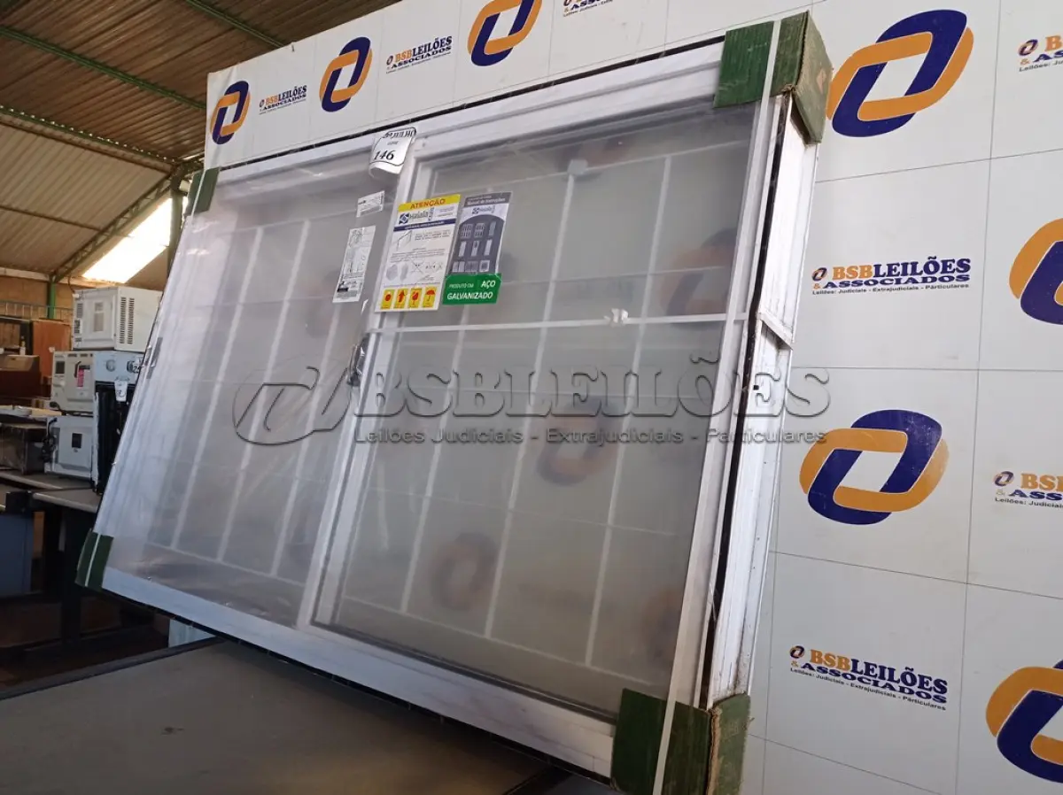 LOTE 146 - 5.014 - JANELA COR TRAD PRONTA 150X100 QUAD REQ12 (1F1M) HAIALA NOVO. (NO ESTADO)