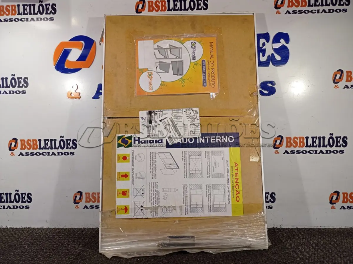 LOTE 063 - 6.487 - JANELA BASC PRÁTICA 2F 060X040 S/G BRANCO – HAIALA NOVO. (NO ESTADO)