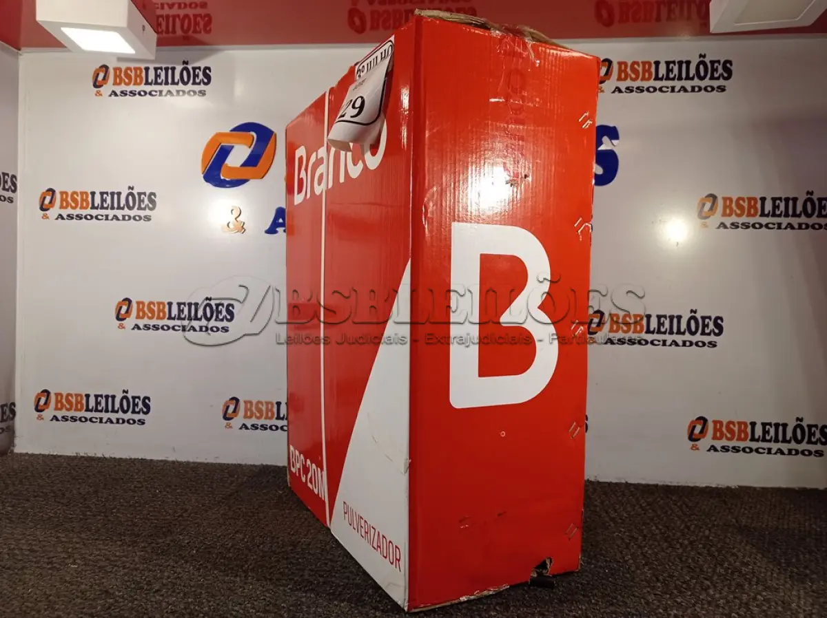 LOTE 129 - 01 PULVERIZADOR BANCO BPC 20M NOVO. (NO ESTADO)