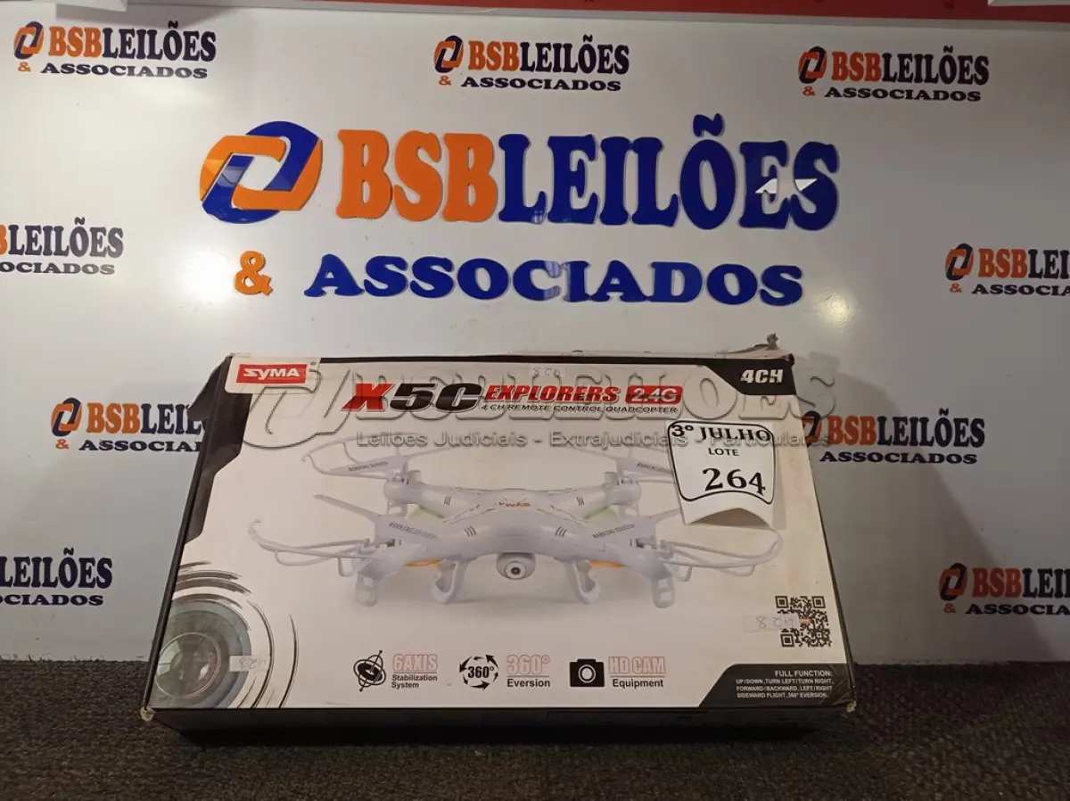 LOTE 264 - 01 DRONE X50. (NO ESTADO) ATENÇÃO! FAZER A VISITAÇÃO ANTES DE ARREMATAR, NÃO SABEMOS SE FUNCIONA. LEILÃO NÃO TEM GARANTIA E NEM DEVOLUÇÃO, SUJEITO A POSSÍVEIS AVARIAS VISÍVEIS/OCULTAS E/OU AUSÊNCIA DE COMPONENTES.