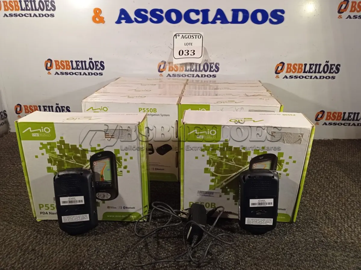 LOTE 033 - 10 POCKET PC GPS P550B. (NO ESTADO) ATENÇÃO! FAZER A VISITAÇÃO ANTES DE ARREMATAR, NÃO SABEMOS SE FUNCIONA. LEILÃO NÃO TEM GARANTIA E NEM DEVOLUÇÃO, SUJEITO A POSSÍVEIS AVARIAS VISÍVEIS/OCULTAS E/OU AUSÊNCIA DE COMPONENTES.