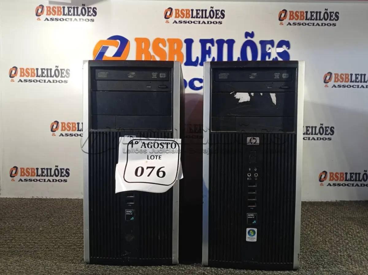 LOTE 076 - 02 CPUS DDR3 COM MEMÓRIA MARCA HP. (NO ESTADO) ATENÇÃO! FAZER A VISITAÇÃO ANTES DE ARREMATAR, NÃO SABEMOS SE FUNCIONA. LEILÃO NÃO TEM GARANTIA E NEM DEVOLUÇÃO, SUJEITO A POSSÍVEIS AVARIAS VISÍVEIS/OCULTAS E/OU AUSÊNCIA DE COMPONENTES.