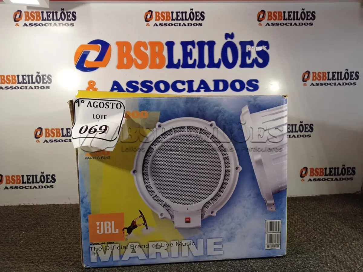 LOTE 069 - 01 AUTO FALANTE MARINE MPS 1000. (NO ESTADO) ATENÇÃO! FAZER A VISITAÇÃO ANTES DE ARREMATAR, NÃO SABEMOS SE FUNCIONA. LEILÃO NÃO TEM GARANTIA E NEM DEVOLUÇÃO, SUJEITO A POSSÍVEIS AVARIAS VISÍVEIS/OCULTAS E/OU AUSÊNCIA DE COMPONENTES.