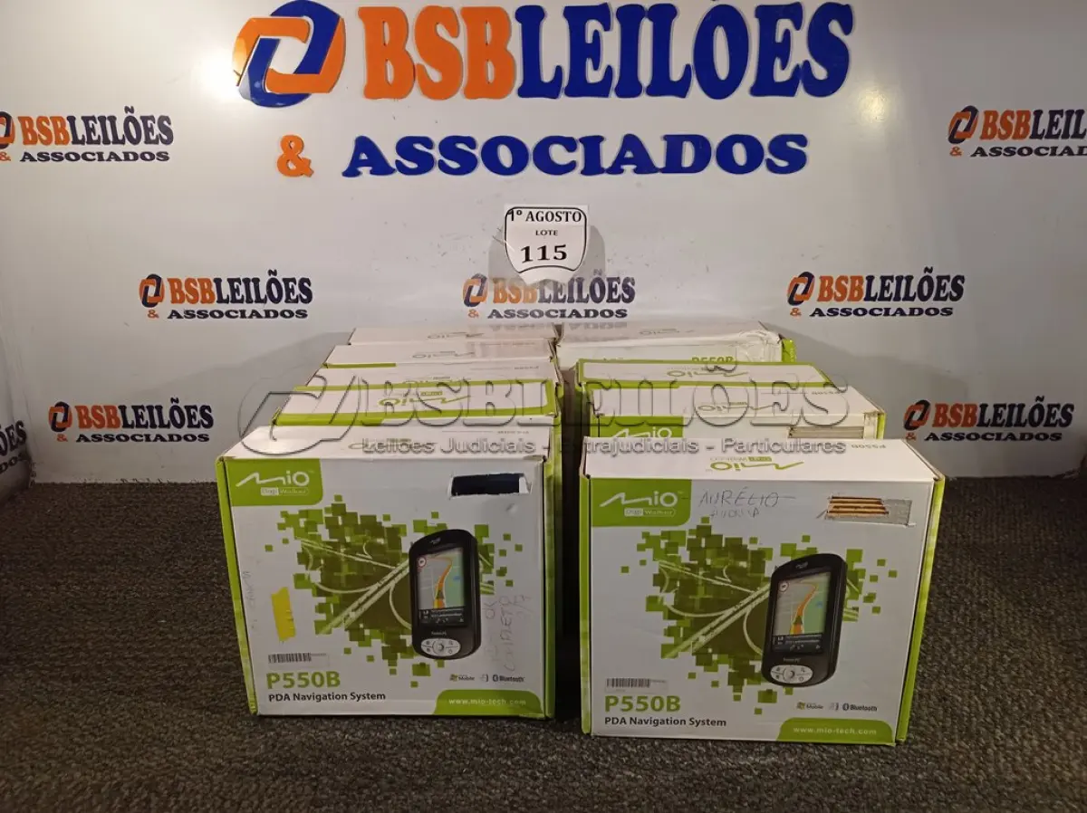 LOTE 115 - 10 POCKET PC GPS P550B. (NO ESTADO) ATENÇÃO! FAZER A VISITAÇÃO ANTES DE ARREMATAR, NÃO SABEMOS SE FUNCIONA. LEILÃO NÃO TEM GARANTIA E NEM DEVOLUÇÃO, SUJEITO A POSSÍVEIS AVARIAS VISÍVEIS/OCULTAS E/OU AUSÊNCIA DE COMPONENTES.