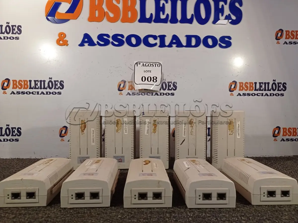 LOTE 008 - 10 POWERDSINE 7001G. (NO ESTADO) ATENÇÃO! FAZER A VISITAÇÃO ANTES DE ARREMATAR, NÃO SABEMOS SE FUNCIONA. LEILÃO NÃO TEM GARANTIA E NEM DEVOLUÇÃO, SUJEITO A POSSÍVEIS AVARIAS VISÍVEIS/OCULTAS E/OU AUSÊNCIA DE COMPONENTES.