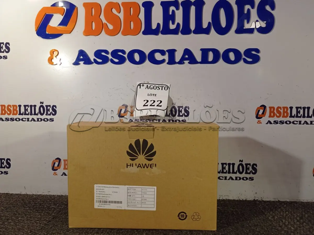 LOTE 222 - 01 PC HUAWEI. (NOVO) (NO ESTADO) ATENÇÃO! FAZER A VISITAÇÃO ANTES DE ARREMATAR, NÃO SABEMOS SE FUNCIONA. LEILÃO NÃO TEM GARANTIA E NEM DEVOLUÇÃO, SUJEITO A POSSÍVEIS AVARIAS VISÍVEIS/OCULTAS E/OU AUSÊNCIA DE COMPONENTES.