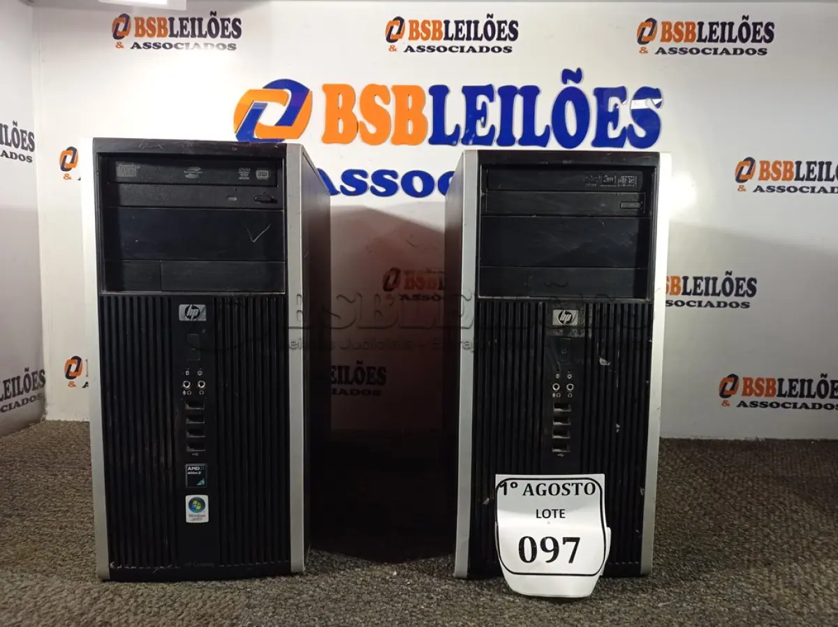 LOTE 097 - 02 CPUS DDR3 COM MEMÓRIA MARCA HP. (NO ESTADO) ATENÇÃO! FAZER A VISITAÇÃO ANTES DE ARREMATAR, NÃO SABEMOS SE FUNCIONA. LEILÃO NÃO TEM GARANTIA E NEM DEVOLUÇÃO, SUJEITO A POSSÍVEIS AVARIAS VISÍVEIS/OCULTAS E/OU AUSÊNCIA DE COMPONENTES.