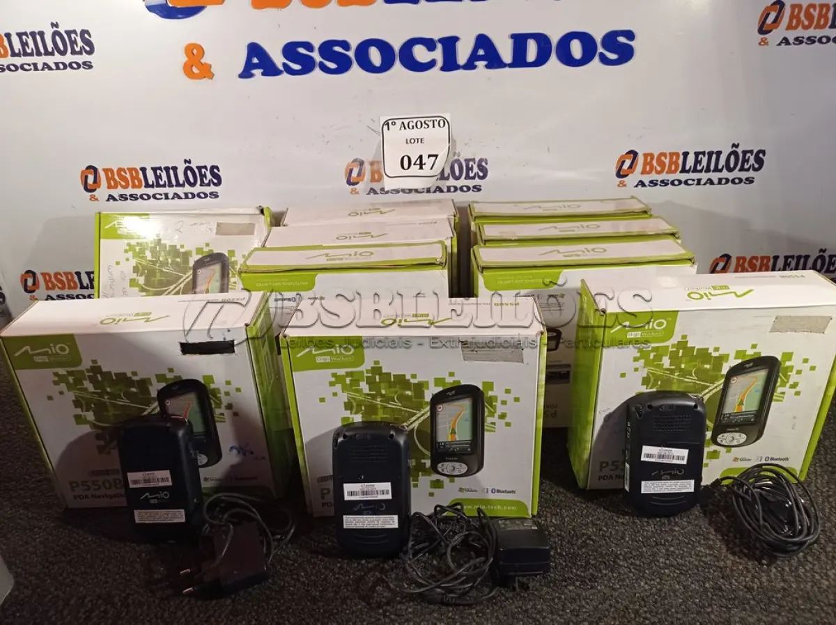 LOTE 047 - 10 POCKET PC GPS P550B. (NO ESTADO) ATENÇÃO! FAZER A VISITAÇÃO ANTES DE ARREMATAR, NÃO SABEMOS SE FUNCIONA. LEILÃO NÃO TEM GARANTIA E NEM DEVOLUÇÃO, SUJEITO A POSSÍVEIS AVARIAS VISÍVEIS/OCULTAS E/OU AUSÊNCIA DE COMPONENTES.