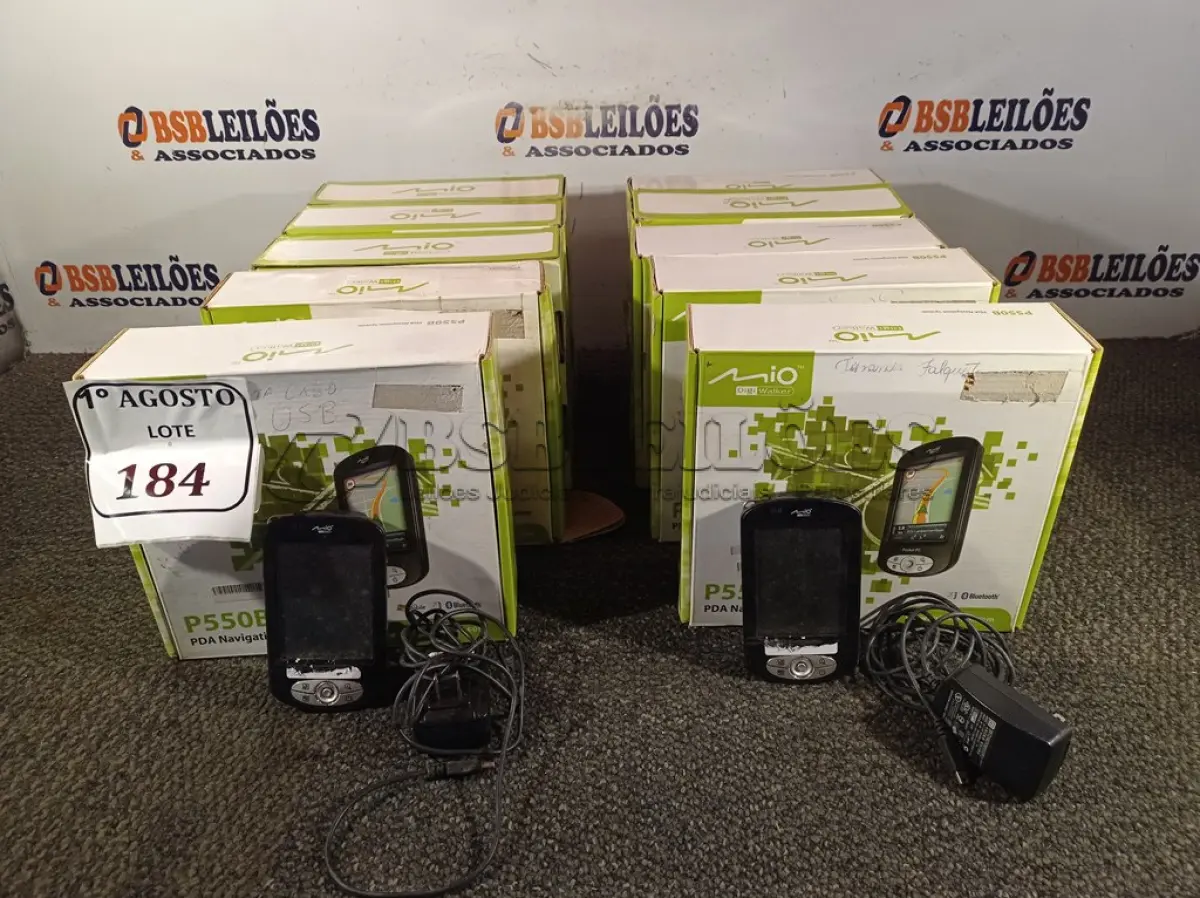 LOTE 184 - 10 POCKET PC GPS P550B. (NO ESTADO) ATENÇÃO! FAZER A VISITAÇÃO ANTES DE ARREMATAR, NÃO SABEMOS SE FUNCIONA. LEILÃO NÃO TEM GARANTIA E NEM DEVOLUÇÃO, SUJEITO A POSSÍVEIS AVARIAS VISÍVEIS/OCULTAS E/OU AUSÊNCIA DE COMPONENTES.