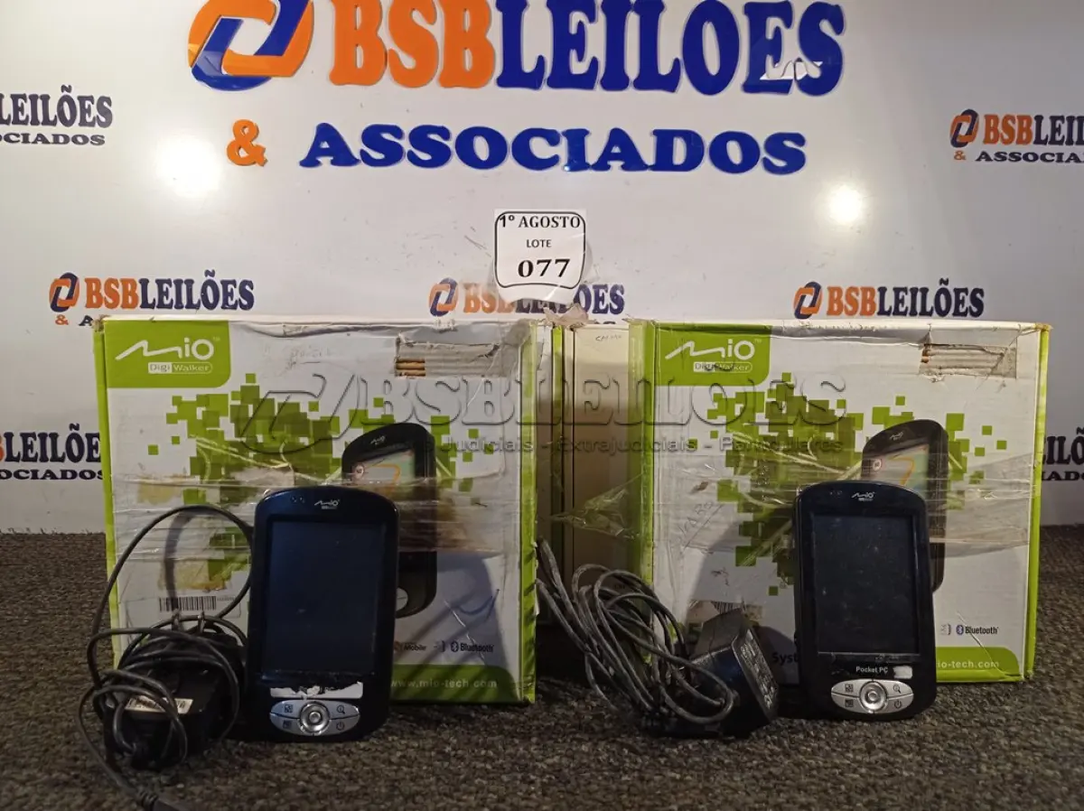 LOTE 077 - 10 POCKET PC GPS P550B. (NO ESTADO) ATENÇÃO! FAZER A VISITAÇÃO ANTES DE ARREMATAR, NÃO SABEMOS SE FUNCIONA. LEILÃO NÃO TEM GARANTIA E NEM DEVOLUÇÃO, SUJEITO A POSSÍVEIS AVARIAS VISÍVEIS/OCULTAS E/OU AUSÊNCIA DE COMPONENTES.
