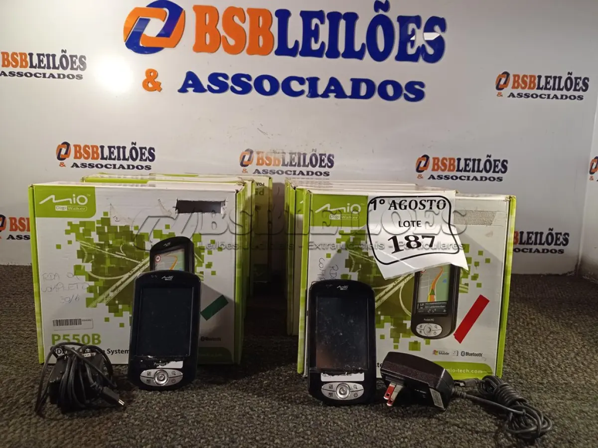 LOTE 187 - 09 POCKET PC GPS P550B. (NO ESTADO) ATENÇÃO! FAZER A VISITAÇÃO ANTES DE ARREMATAR, NÃO SABEMOS SE FUNCIONA. LEILÃO NÃO TEM GARANTIA E NEM DEVOLUÇÃO, SUJEITO A POSSÍVEIS AVARIAS VISÍVEIS/OCULTAS E/OU AUSÊNCIA DE COMPONENTES.