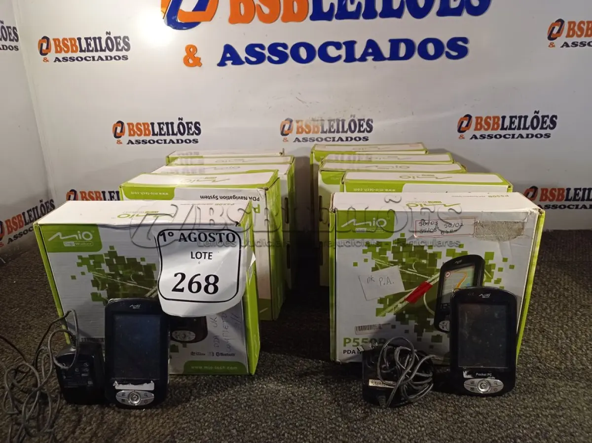 LOTE 268 - 10 POCKET PC GPS P550B. (NO ESTADO) ATENÇÃO! FAZER A VISITAÇÃO ANTES DE ARREMATAR, NÃO SABEMOS SE FUNCIONA. LEILÃO NÃO TEM GARANTIA E NEM DEVOLUÇÃO, SUJEITO A POSSÍVEIS AVARIAS VISÍVEIS/OCULTAS E/OU AUSÊNCIA DE COMPONENTES.
