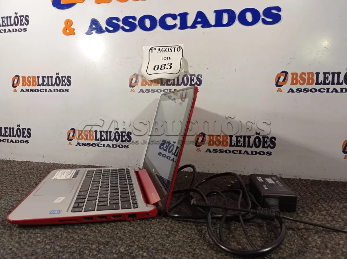 LOTE 083 - 01 NOTEBOOK MARCA HP COM FONTE. (NO ESTADO) ATENÇÃO! FAZER A VISITAÇÃO ANTES DE ARREMATAR, NÃO SABEMOS SE FUNCIONA. LEILÃO NÃO TEM GARANTIA E NEM DEVOLUÇÃO, SUJEITO A POSSÍVEIS AVARIAS VISÍVEIS/OCULTAS E/OU AUSÊNCIA DE COMPONENTES.