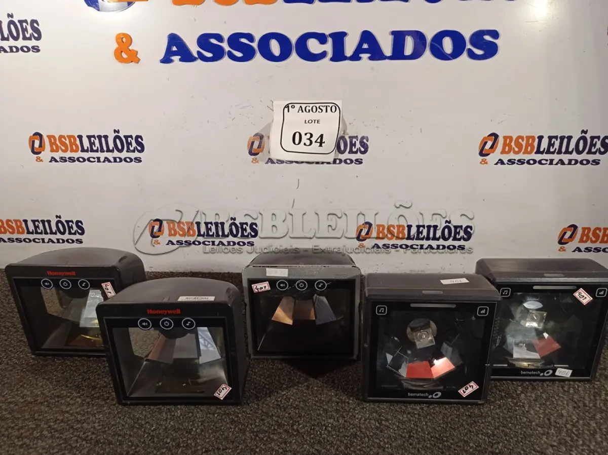 LOTE 034 - 05 SCANNERS DIVERSOS. (NO ESTADO) ATENÇÃO! FAZER A VISITAÇÃO ANTES DE ARREMATAR, NÃO SABEMOS SE FUNCIONA. LEILÃO NÃO TEM GARANTIA E NEM DEVOLUÇÃO, SUJEITO A POSSÍVEIS AVARIAS VISÍVEIS/OCULTAS E/OU AUSÊNCIA DE COMPONENTES.