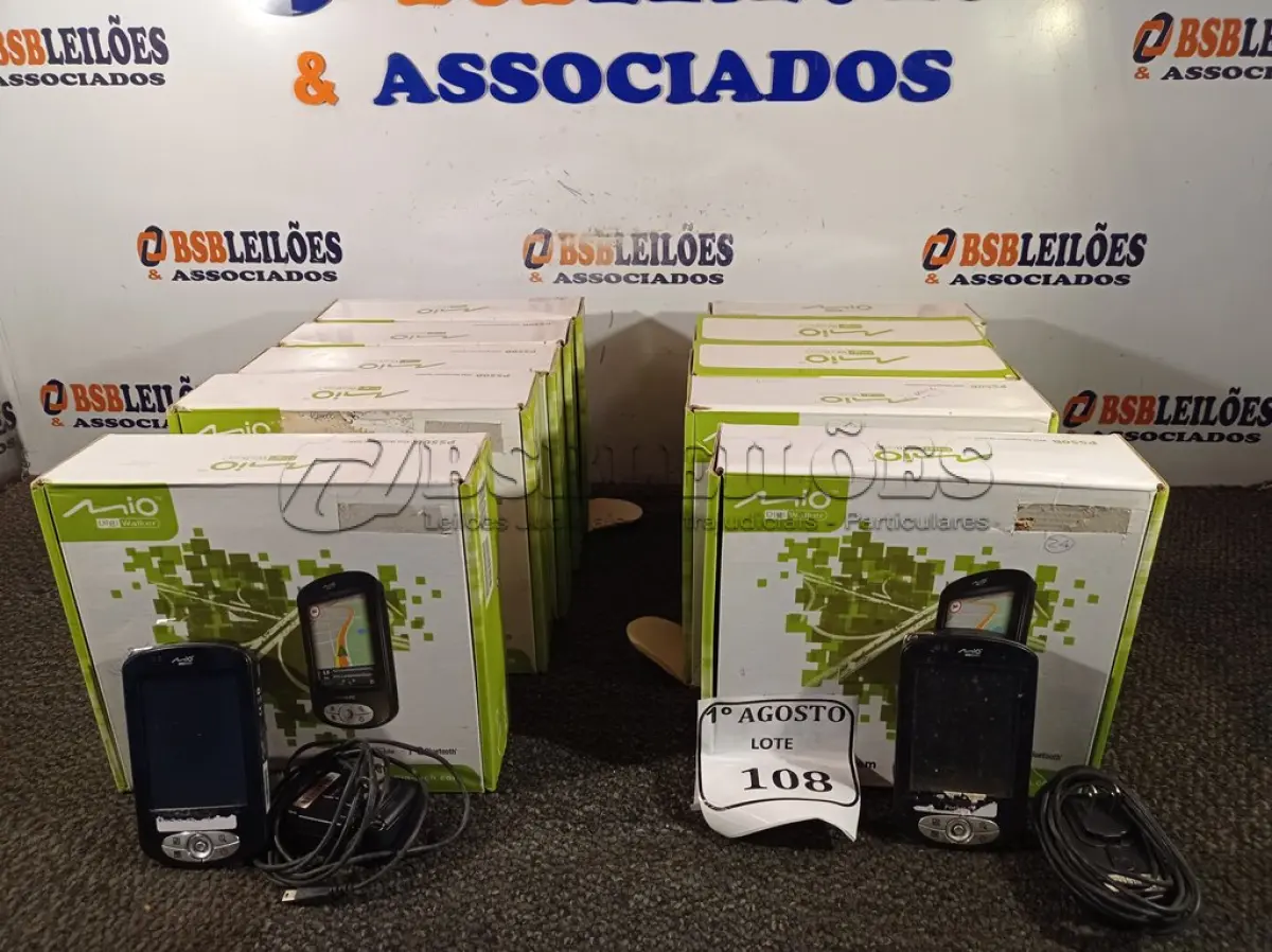 LOTE 108 - 10 POCKET PC GPS P550B. (NO ESTADO) ATENÇÃO! FAZER A VISITAÇÃO ANTES DE ARREMATAR, NÃO SABEMOS SE FUNCIONA. LEILÃO NÃO TEM GARANTIA E NEM DEVOLUÇÃO, SUJEITO A POSSÍVEIS AVARIAS VISÍVEIS/OCULTAS E/OU AUSÊNCIA DE COMPONENTES.