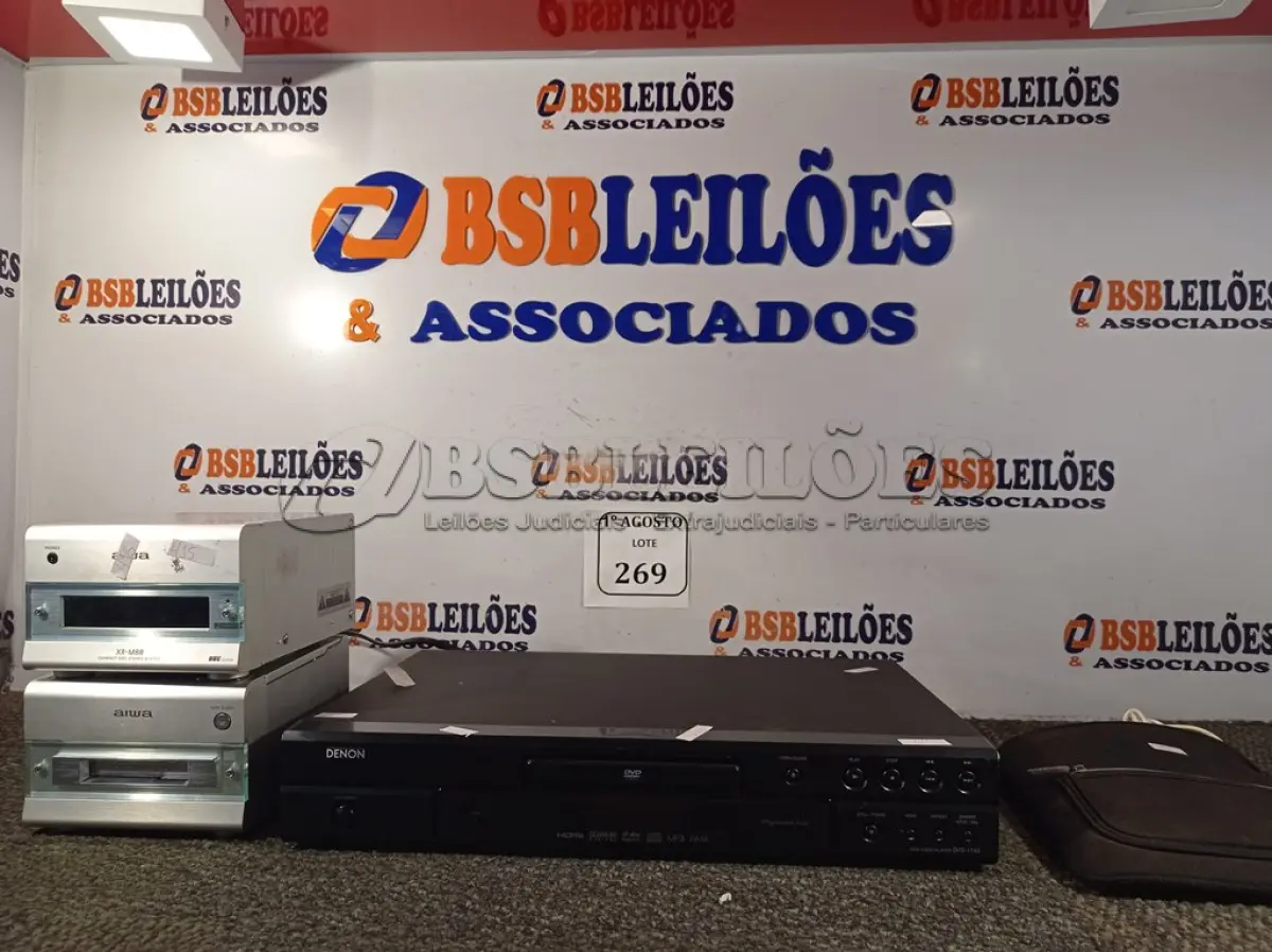 LOTE 269 - 01 DVD DENON MINI SYSTEM HI-FI AIWA E 01 MESA DIGITALIZADORA CTH-461 BAMBOO FUN. (NO ESTADO) ATENÇÃO! FAZER A VISITAÇÃO ANTES DE ARREMATAR, NÃO SABEMOS SE FUNCIONA. LEILÃO NÃO TEM GARANTIA E NEM DEVOLUÇÃO, SUJEITO A POSSÍVEIS AVARIAS VISÍVEIS/OCULTAS E/OU AUSÊNCIA DE COMPONENTES.