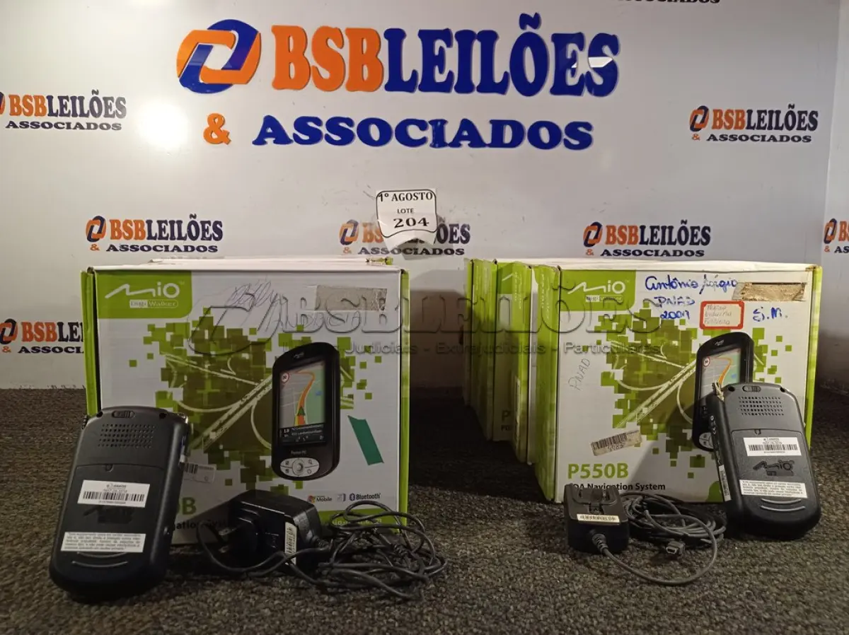 LOTE 204 - 10 POCKET PC GPS P550B. (NO ESTADO) ATENÇÃO! FAZER A VISITAÇÃO ANTES DE ARREMATAR, NÃO SABEMOS SE FUNCIONA. LEILÃO NÃO TEM GARANTIA E NEM DEVOLUÇÃO, SUJEITO A POSSÍVEIS AVARIAS VISÍVEIS/OCULTAS E/OU AUSÊNCIA DE COMPONENTES.