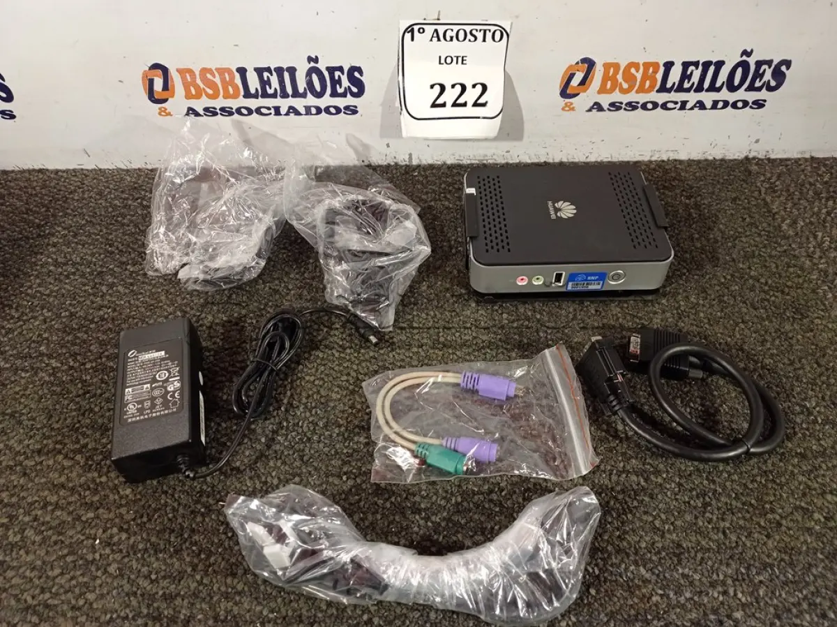LOTE 222 - 01 PC HUAWEI. (NOVO) (NO ESTADO) ATENÇÃO! FAZER A VISITAÇÃO ANTES DE ARREMATAR, NÃO SABEMOS SE FUNCIONA. LEILÃO NÃO TEM GARANTIA E NEM DEVOLUÇÃO, SUJEITO A POSSÍVEIS AVARIAS VISÍVEIS/OCULTAS E/OU AUSÊNCIA DE COMPONENTES.