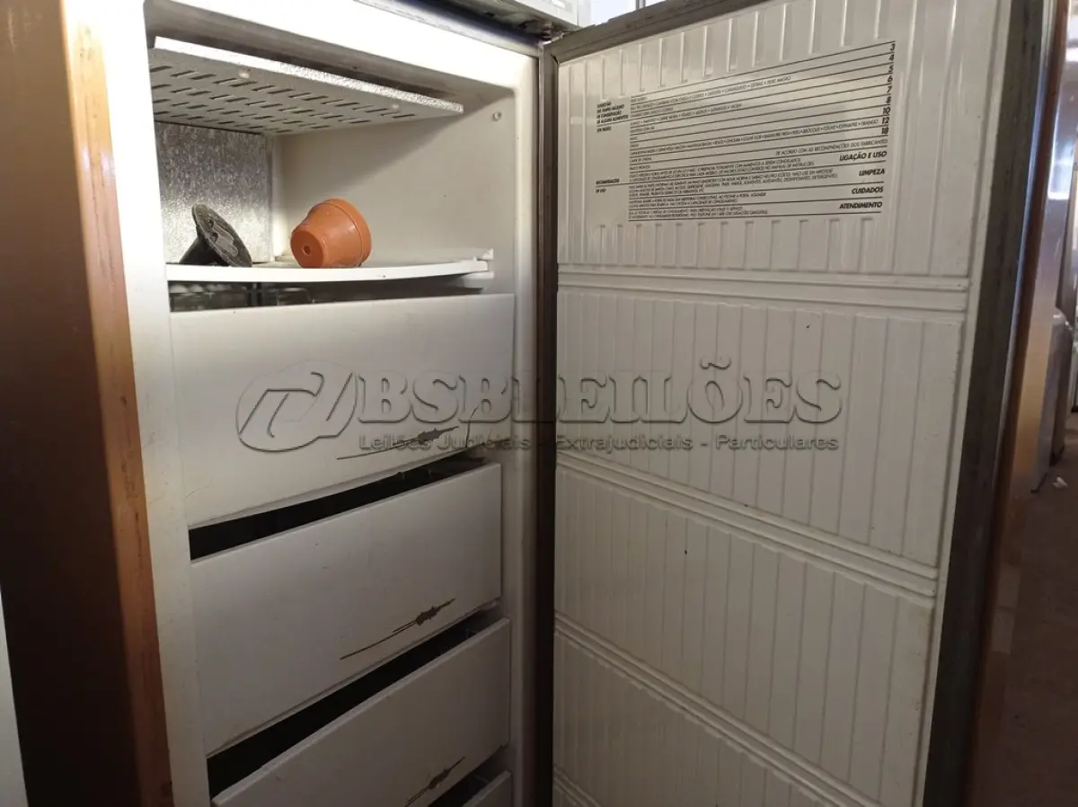 LOTE 457 - 01 FREEZER VERTICAL PROSDÓCIMO.  (NO ESTADO) ATENÇÃO! FAZER A VISITAÇÃO ANTES DE ARREMATAR, NÃO SABEMOS SE FUNCIONA. LEILÃO NÃO TEM GARANTIA E NEM DEVOLUÇÃO, SUJEITO A POSSÍVEIS AVARIAS VISÍVEIS/OCULTAS E/OU AUSÊNCIA DE COMPONENTES.