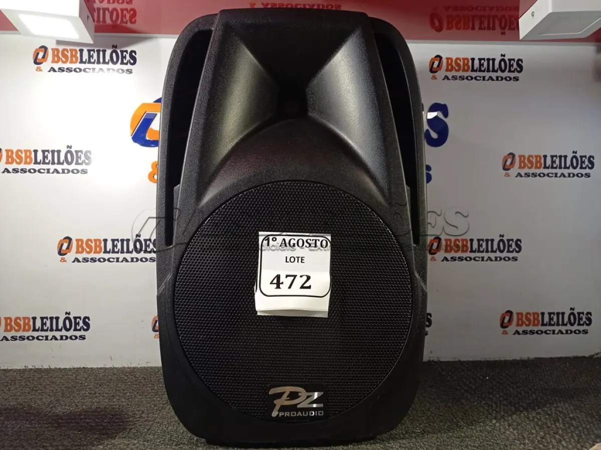 LOTE 472 - 01 CAIXA DE SOM PZ PROPASSIVE PRÓ AUDIO PX-12. (NOVA) (NO ESTADO) ATENÇÃO! FAZER A VISITAÇÃO ANTES DE ARREMATAR, NÃO SABEMOS SE FUNCIONA. LEILÃO NÃO TEM GARANTIA E NEM DEVOLUÇÃO, SUJEITO A POSSÍVEIS AVARIAS VISÍVEIS/OCULTAS E/OU AUSÊNCIA DE COMPONENTES.