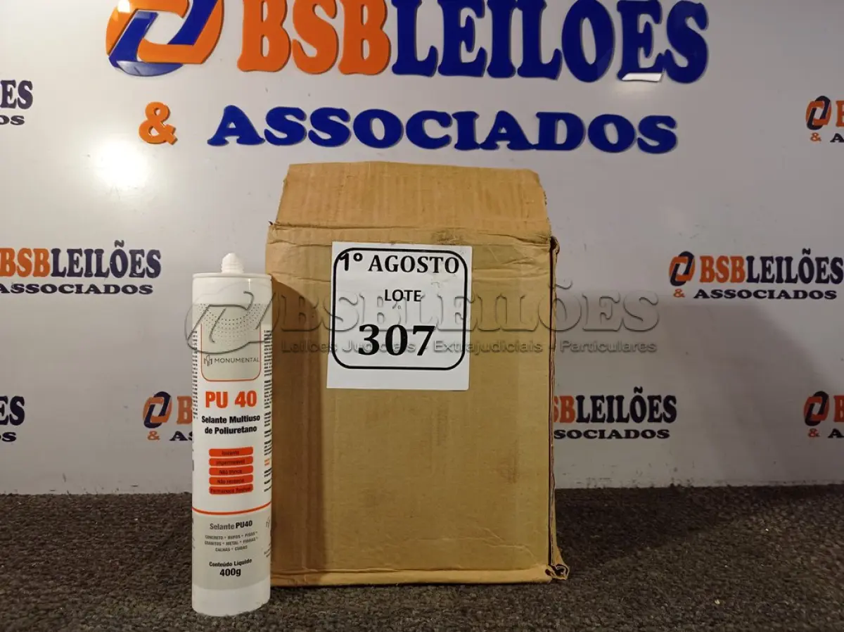 LOTE 307 - 12 SELANTES MULTIUSO DE POLIURETANO PU 40 CONTENDO 400MG CADA. (NO ESTADO) ATENÇÃO! FAZER A VISITAÇÃO ANTES DE ARREMATAR, NÃO SABEMOS SE FUNCIONA. LEILÃO NÃO TEM GARANTIA E NEM DEVOLUÇÃO, SUJEITO A POSSÍVEIS AVARIAS VISÍVEIS/OCULTAS E/OU AUSÊNCIA DE COMPONENTES.
