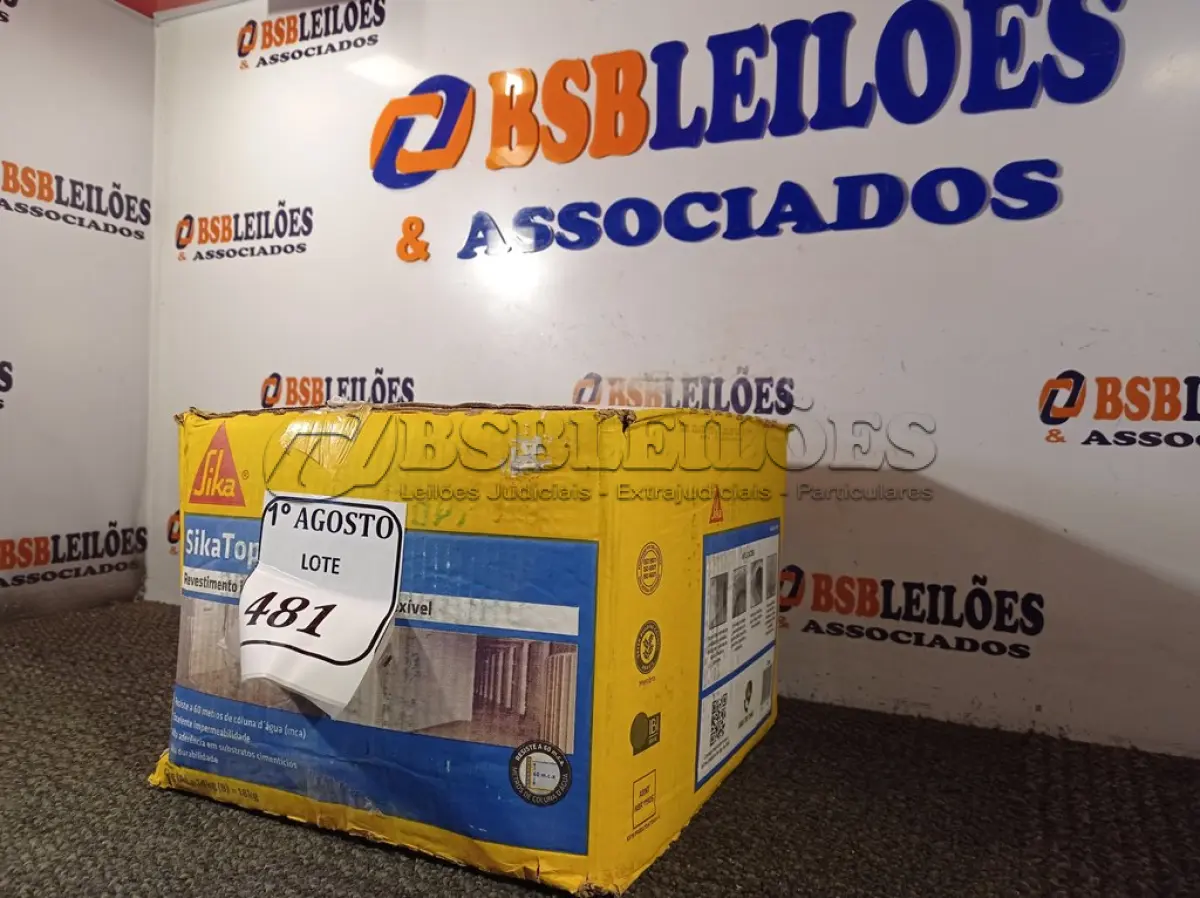 LOTE 481 - 01 CAIXA SIKA TOP 100 REVESTIMENTO IMPERMEABILIZANTE SEMI-FLEXIVEL 18KG. (NO ESTADO) ATENÇÃO! FAZER A VISITAÇÃO ANTES DE ARREMATAR, NÃO SABEMOS SE FUNCIONA. LEILÃO NÃO TEM GARANTIA E NEM DEVOLUÇÃO, SUJEITO A POSSÍVEIS AVARIAS VISÍVEIS/OCULTAS E/OU AUSÊNCIA DE COMPONENTES.