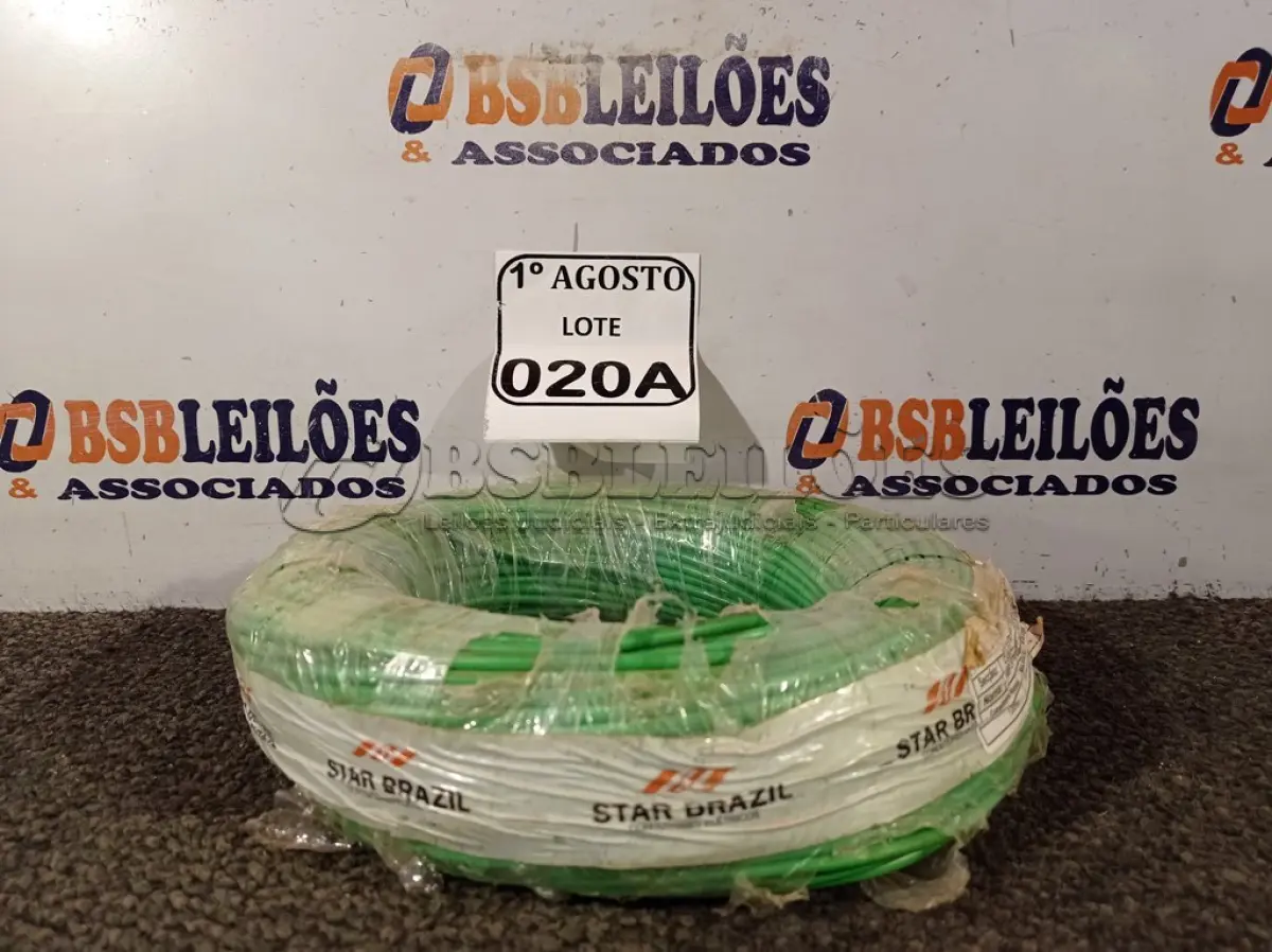 LOTE 020 - 01 ROLO DE CABO FLEXÍVEL 450/750VOLTS 1X4,00MM NA COR BRANCO. (NO ESTADO) ATENÇÃO! FAZER A VISITAÇÃO ANTES DE ARREMATAR, NÃO SABEMOS SE FUNCIONA. LEILÃO NÃO TEM GARANTIA E NEM DEVOLUÇÃO, SUJEITO A POSSÍVEIS AVARIAS VISÍVEIS/OCULTAS E/OU AUSÊNCIA DE COMPONENTES.