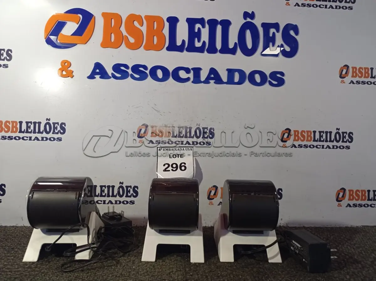 LOTE 296 - 03 IMPRESSORAS TÉRMICAS SENDO 2 COM FONTES (THERMAL PRINTER). (NO ESTADO EM QUE SE ENCONTRA. SUJEITO A AVARIAS OCULTAS/VISÍVEIS.) 0000044