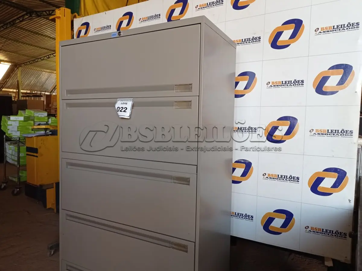 LOTE 022 - 01 ARMÁRIO EM AÇO PARA ESCRITÓRIO COM 05 GAVETAS DRAWER CABIR. (NO ESTADO EM QUE SE ENCONTRA. SUJEITO A AVARIAS OCULTAS/VISÍVEIS.)0000042