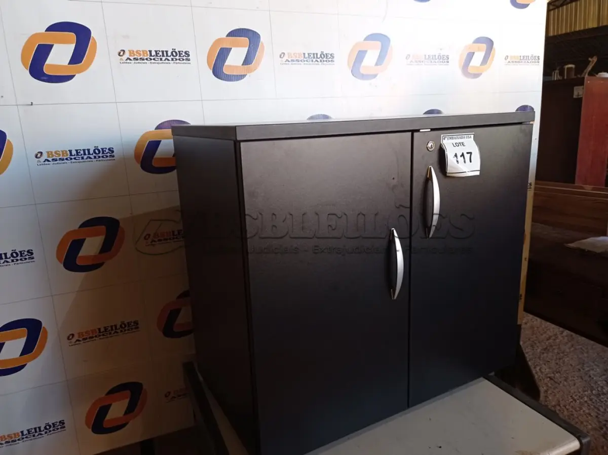 LOTE 117 - 01 ARMÁRIO EM MADEIRA 02 PORTAS (CABINET). (NO ESTADO EM QUE SE ENCONTRA. SUJEITO A AVARIAS OCULTAS/VISÍVEIS.) 0000050