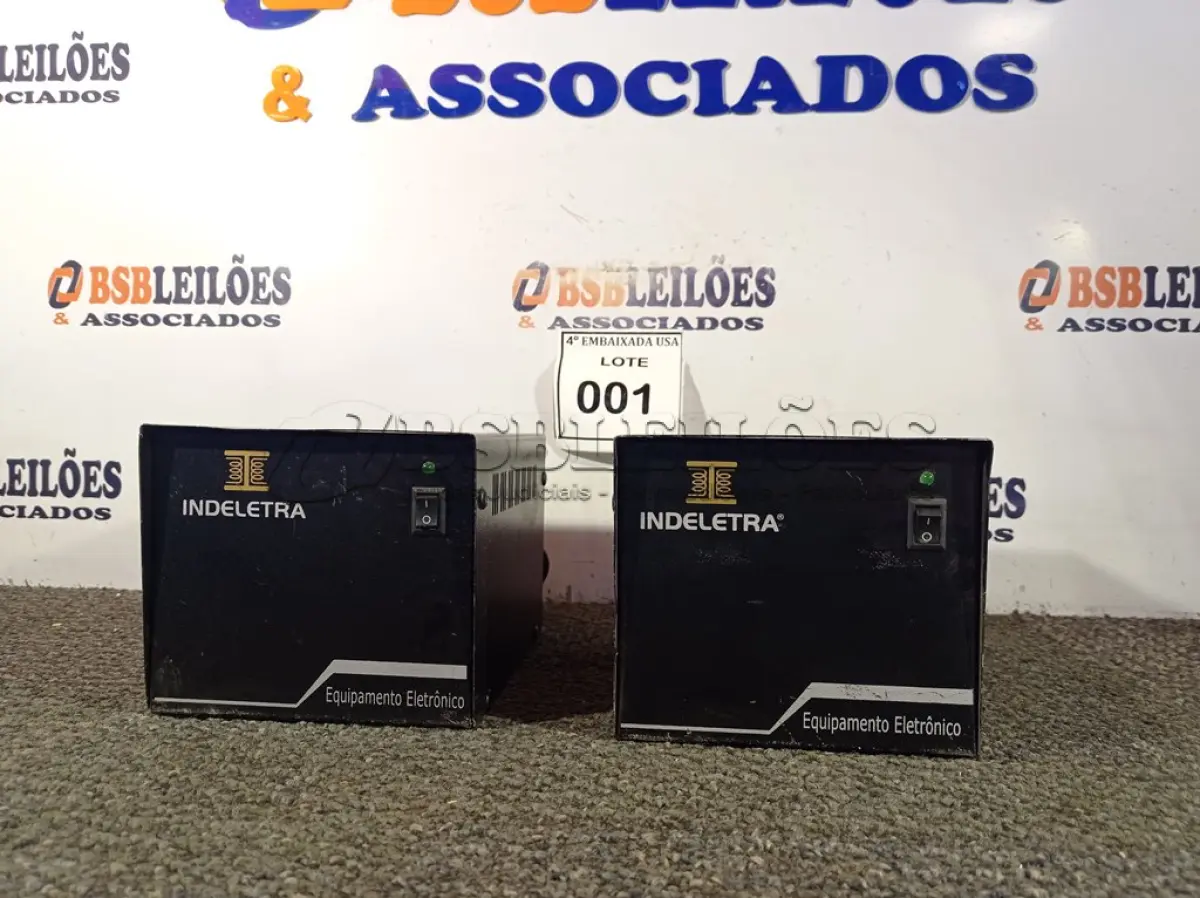 LOTE 001 - 02 TRANSFORMADORES INDELETRA DE 2000VA SAÍDA DE 120V E ENTRADA DE 220V. (TRANSFORMES) (NO ESTADO EM QUE SE ENCONTRA. SUJEITO A AVARIAS OCULTAS/VISÍVEIS.)0000089